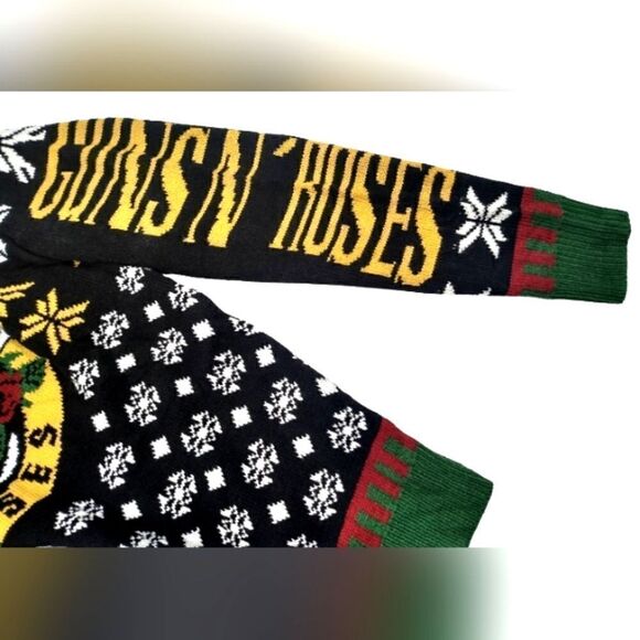 Guns N Roses Ugly Christmas Knit Sweater Rock n Roll sz S Winter Unisex Men's - Picture 11 of 16